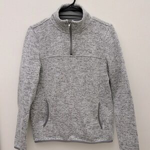Thread+Supply half-zip sweatshirt in heather gray